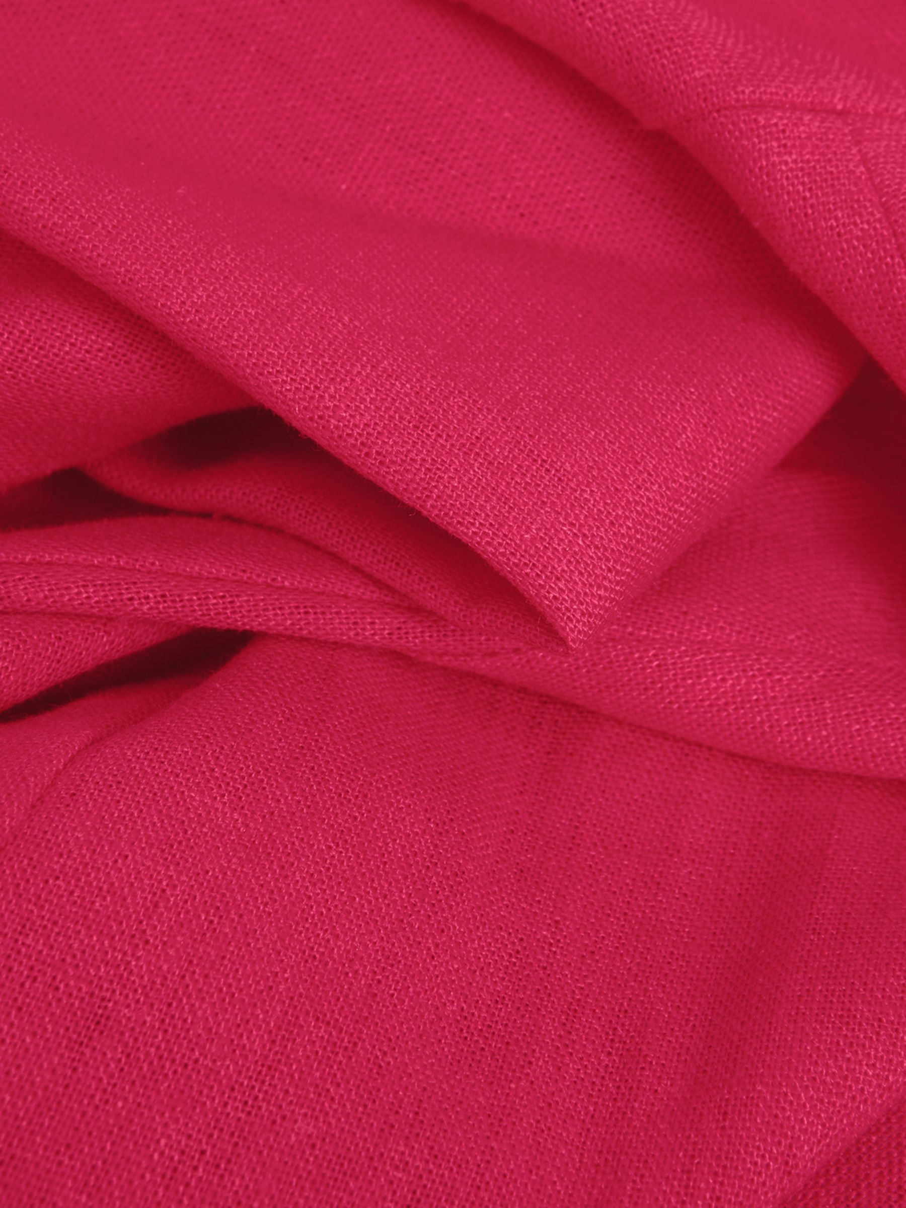 Phase Eight Lucie Linen Shirt Dress, Pink, 10