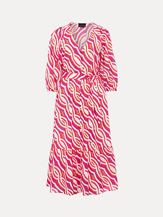 Phase Eight Georgie Midi Dress, Pink