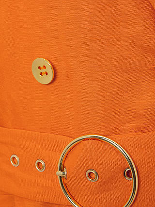 Phase Eight Pria Linen Blend Jumpsuit, Orange
