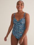 Phase Eight Spotty Tankini Top, Blue/Multi