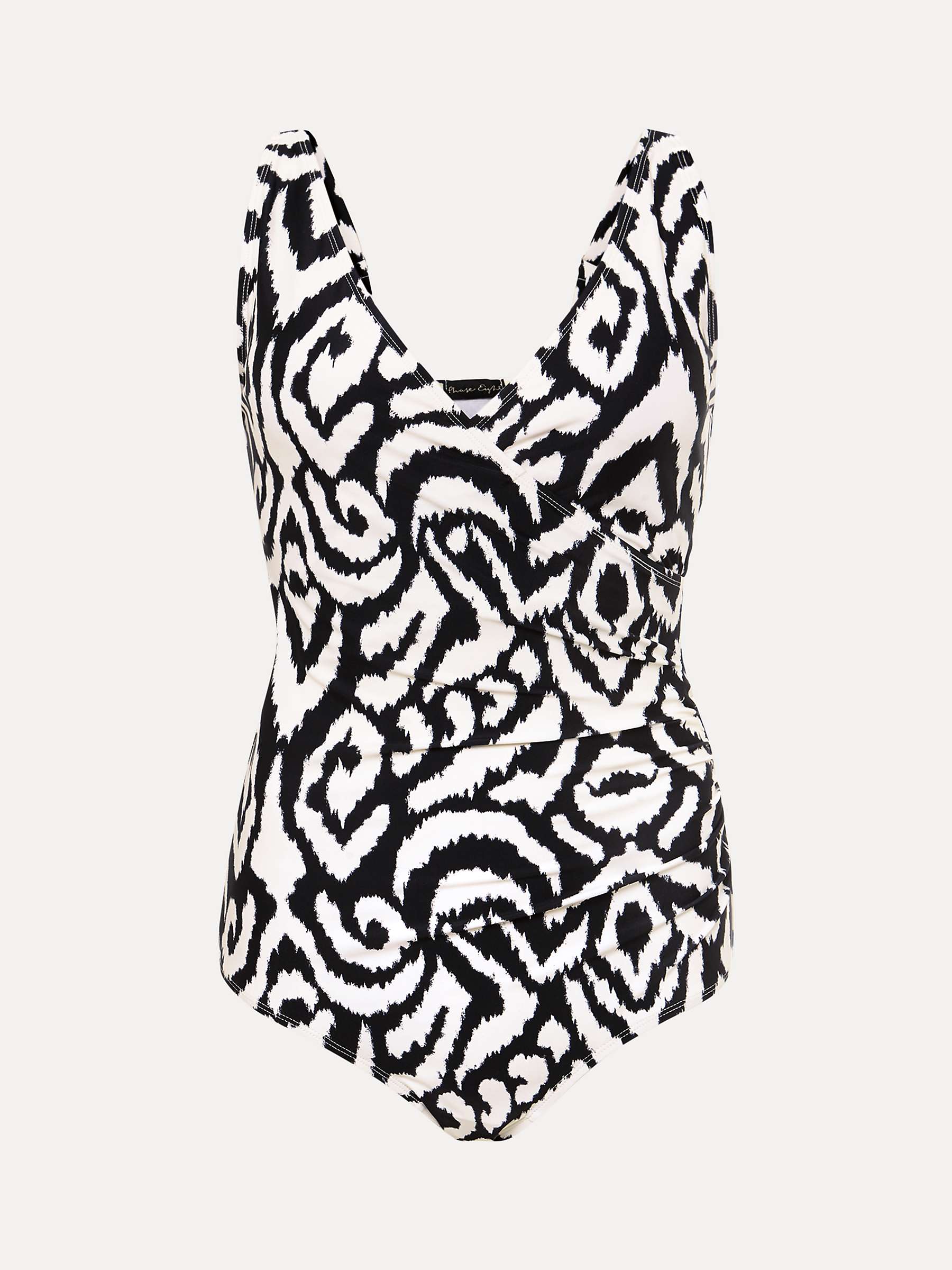 Buy Phase Eight Ikat Swimsuit, Black/Ivory Online at johnlewis.com