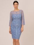 Adrianna Papell Beaded Sheath Dress, French Blue