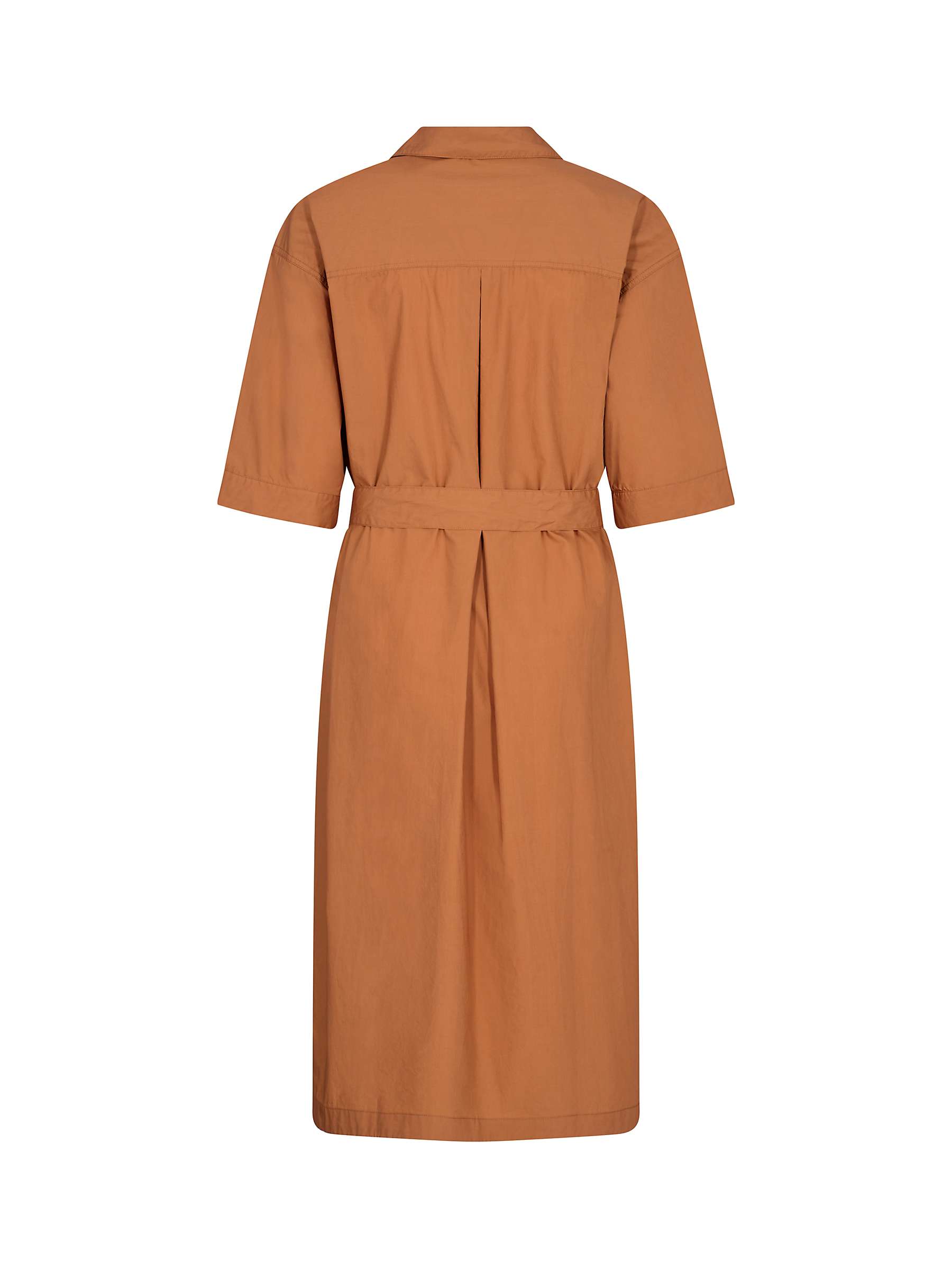 Buy MOS MOSH Meli Cotton Short Sleeve Dress, Brown Online at johnlewis.com
