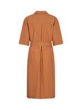 MOS MOSH Meli Cotton Short Sleeve Dress, Brown