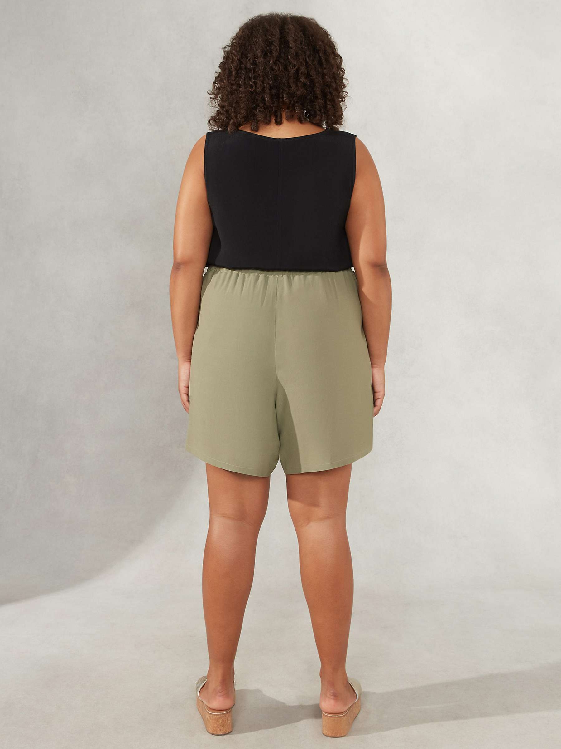 Buy Live Unlimited Curve Woven Shorts, Green Online at johnlewis.com