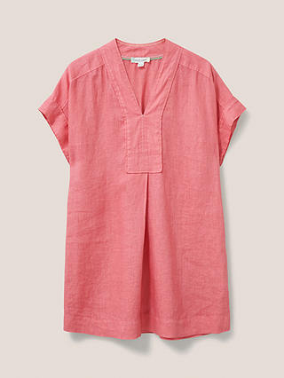 White Stuff Marianne Linen Tunic, Mid Red