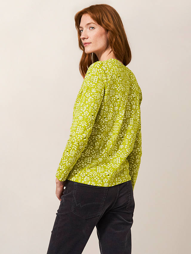 White Stuff Nelly Long Sleeve Top, Yellow