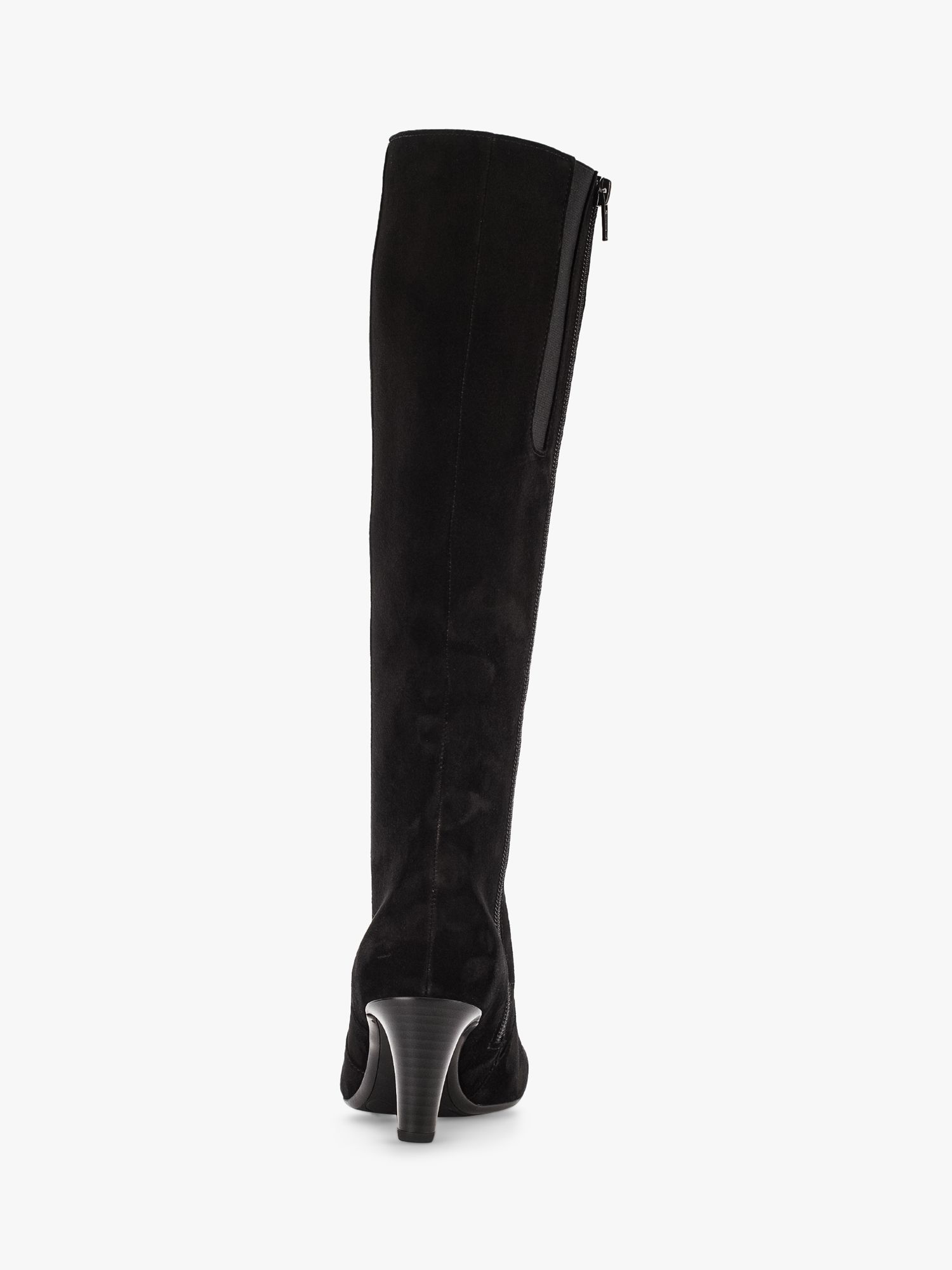 Gabor Maybe Suede Knee High Boots Black 3