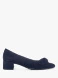 Gabor Hooty Suede Court Shoes, Atlantic