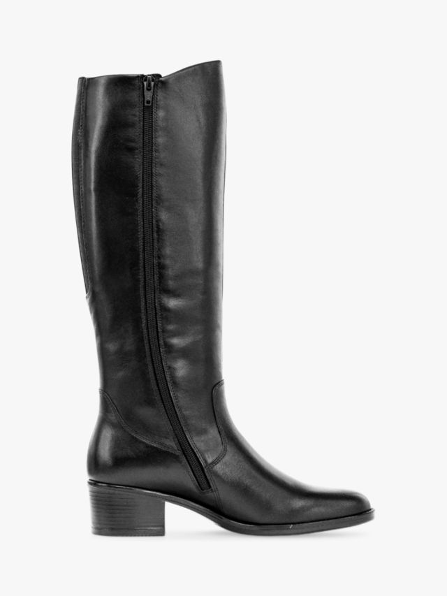 Leather hot sale knee boots