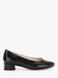 Gabor Develop Leather Court Shoes, Black