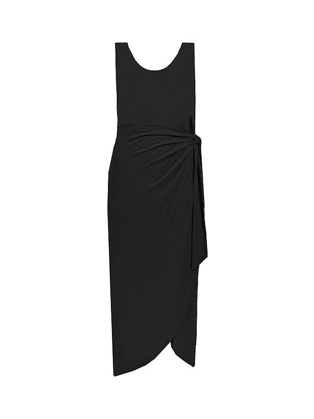 Ro&Zo Jersey Wrap Skirt Dress, Black