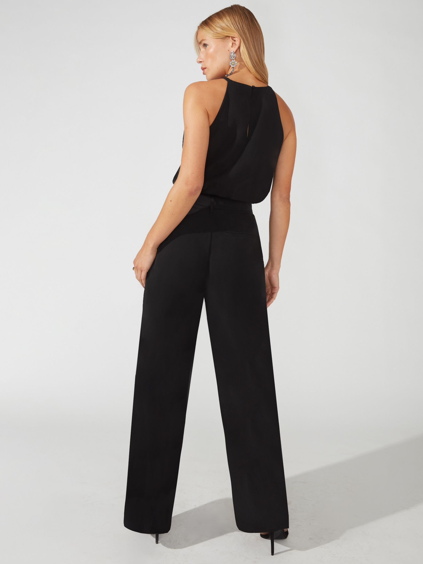 Buy Ro&Zo Lyocell Trousers, Black Online at johnlewis.com
