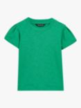 Whistles Kids' Frill Sleeve Plain Top, Green