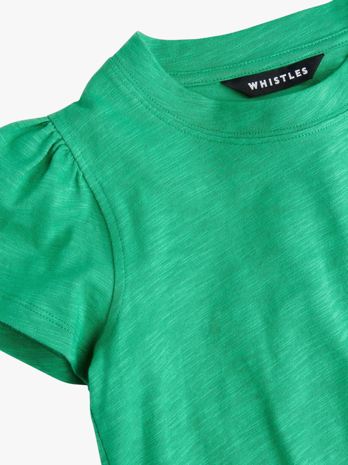 Buy Whistles Kids' Frill Sleeve Plain Top Online at johnlewis.com