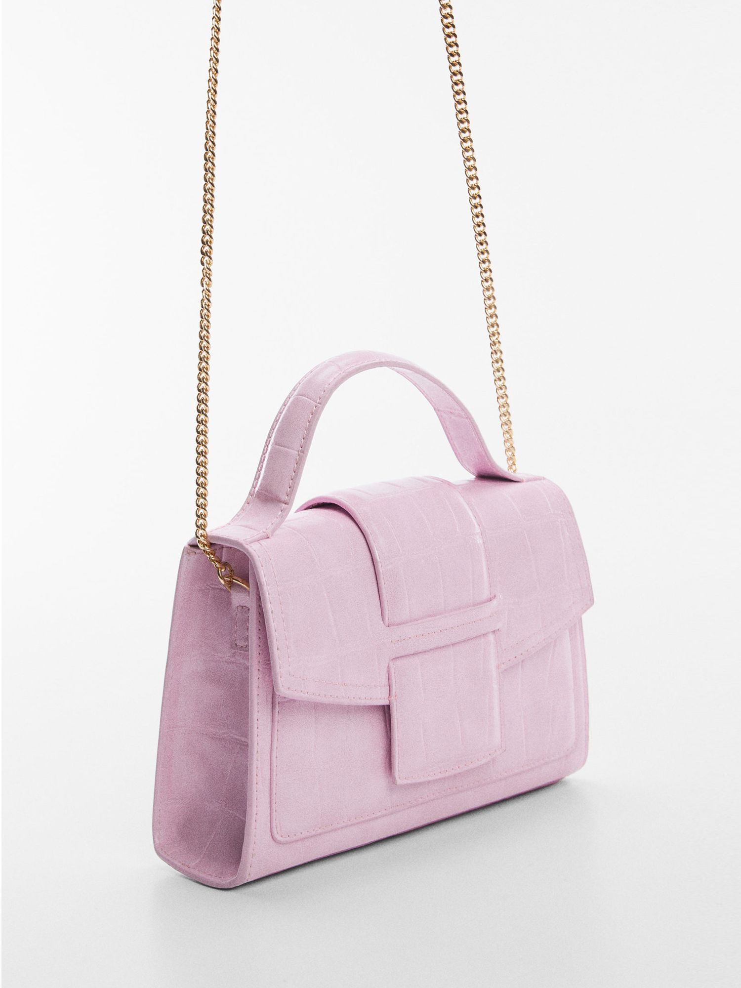 Mango Agnes Crossbody Bag, Light Pastel Purple