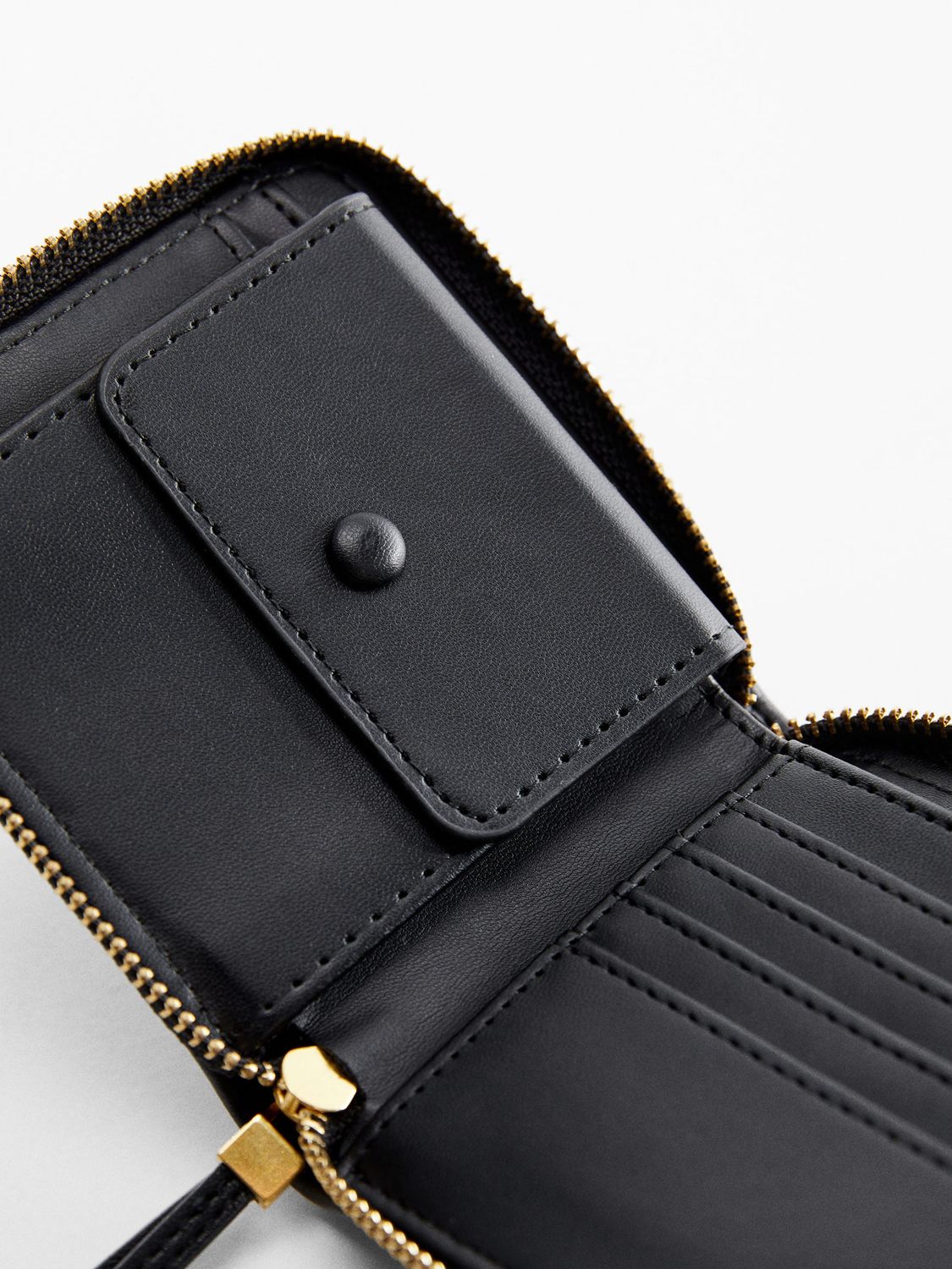 Mango Rain Small Quilted Purse, Black at John Lewis & Partners