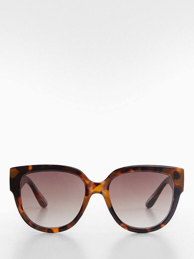 Mango Women's Amelia Sunglasses, Dark Brown