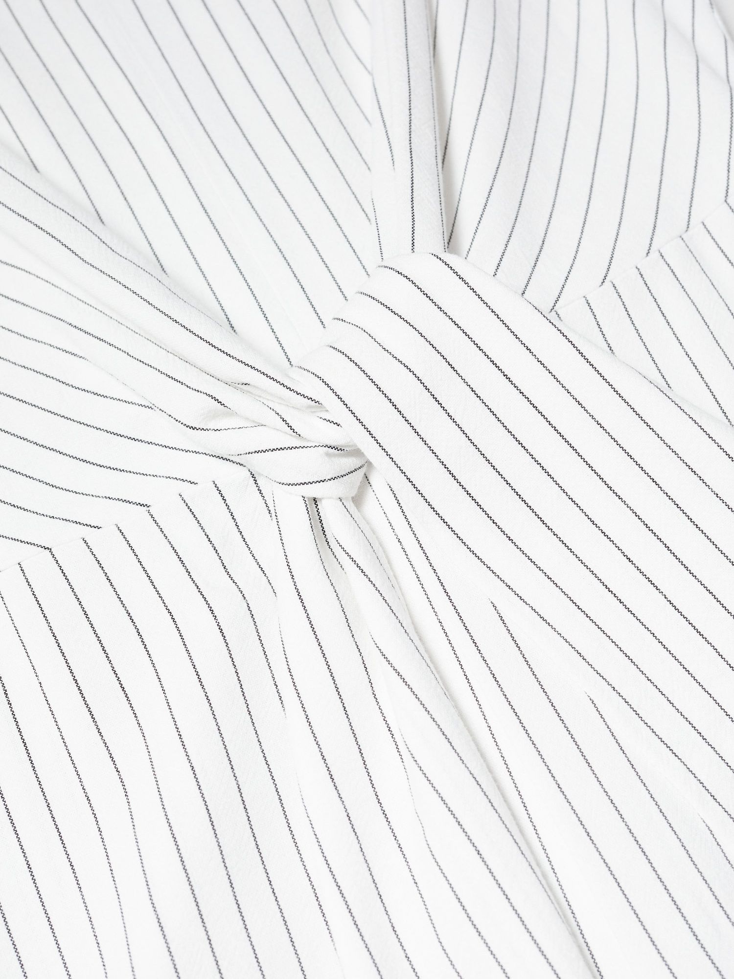 Mango Dalas Striped Jumpsuit, White, XXS