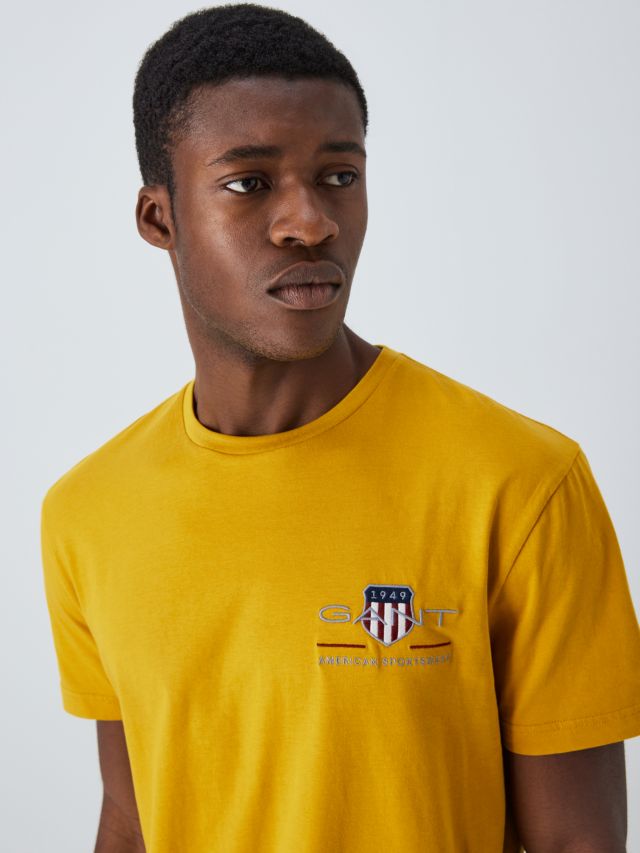 GANT Archive Shield Graphic T-Shirt, S Yellow, Mustard