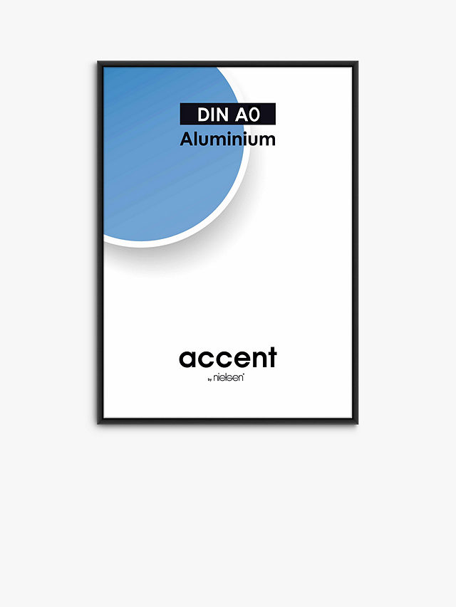Nielsen Accent Aluminium Poster Frame, 12 x 16" (30 x 40cm), Black