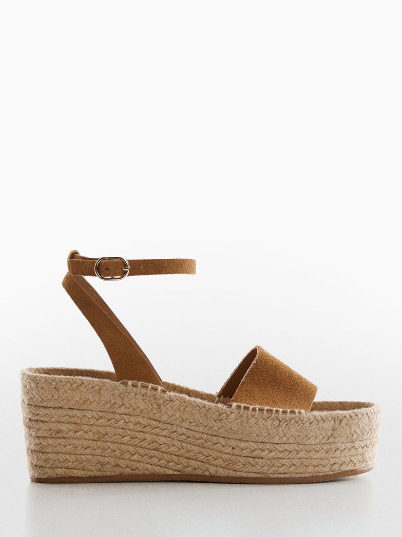 Mango Ari Espadrilles, Medium Brown