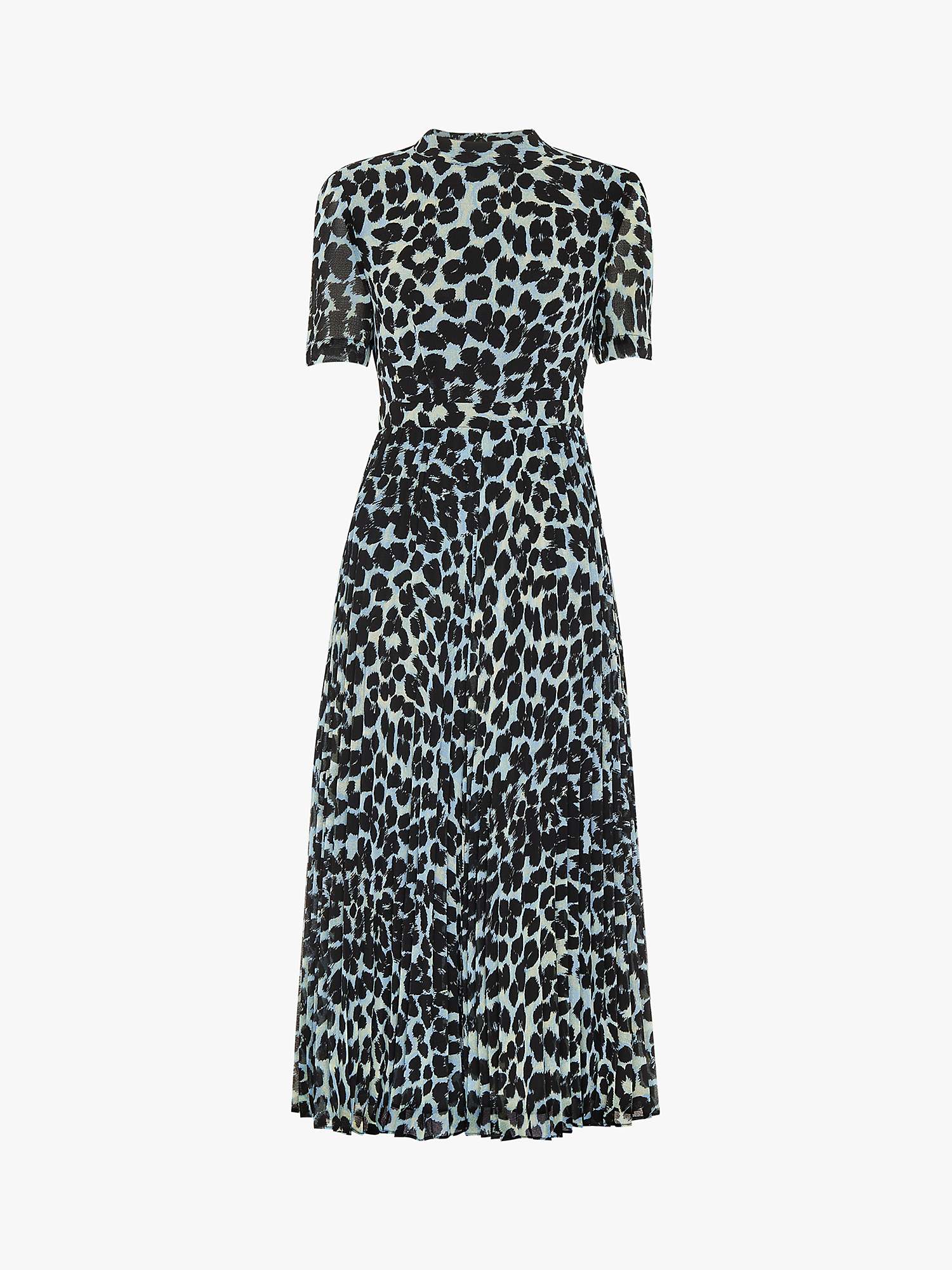 Buy Whistles Leopard Spot Print Cut Out Midi Dress, Multi Online at johnlewis.com