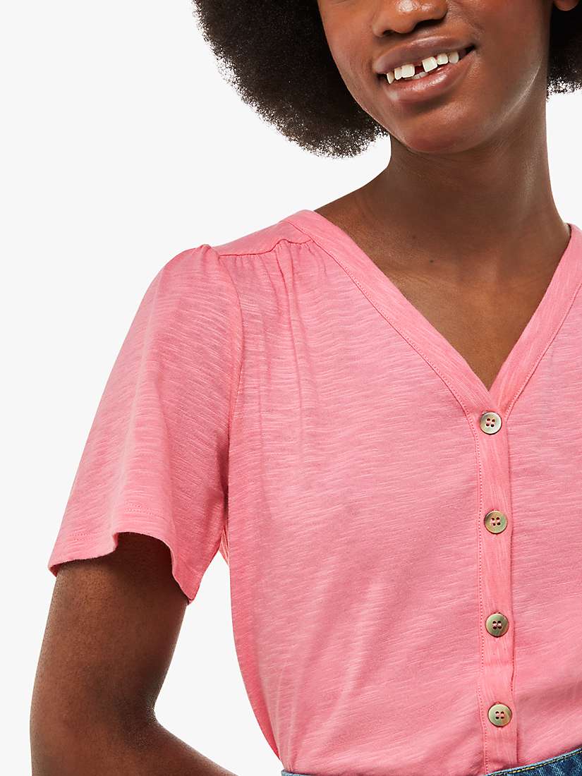Buy Whistles Maeve V-Neck Button Front Top Online at johnlewis.com