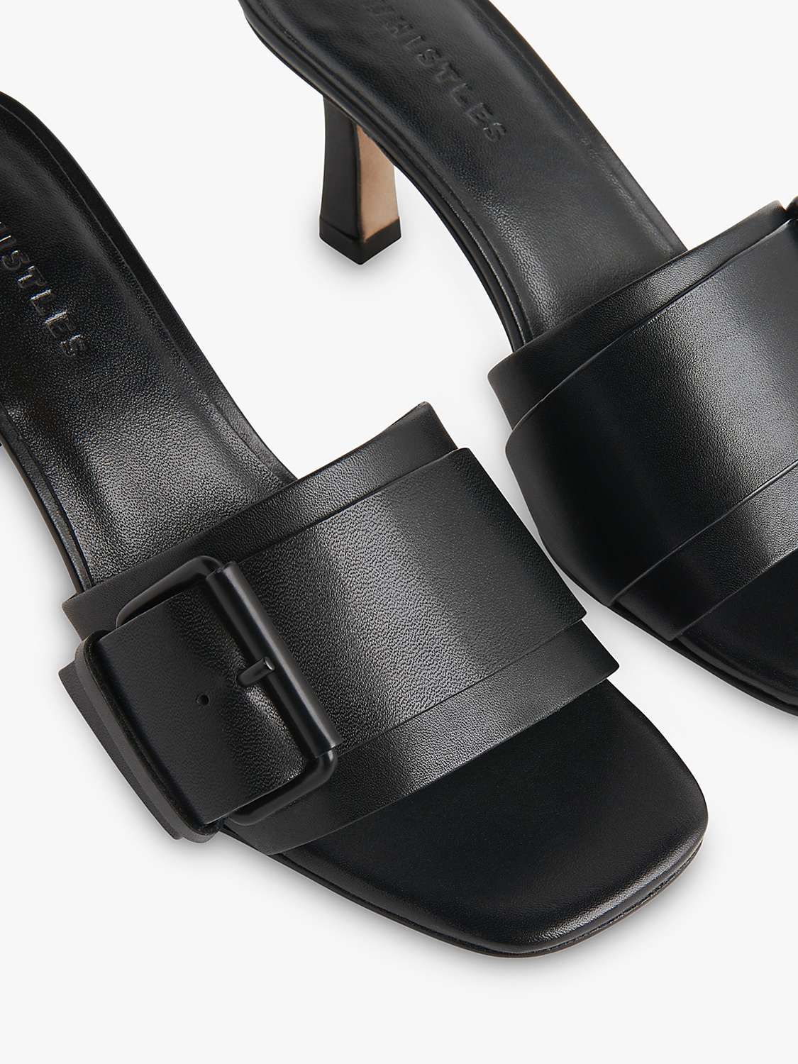 Buy Whistles Adella Leather Buckle Mule Sandals Online at johnlewis.com