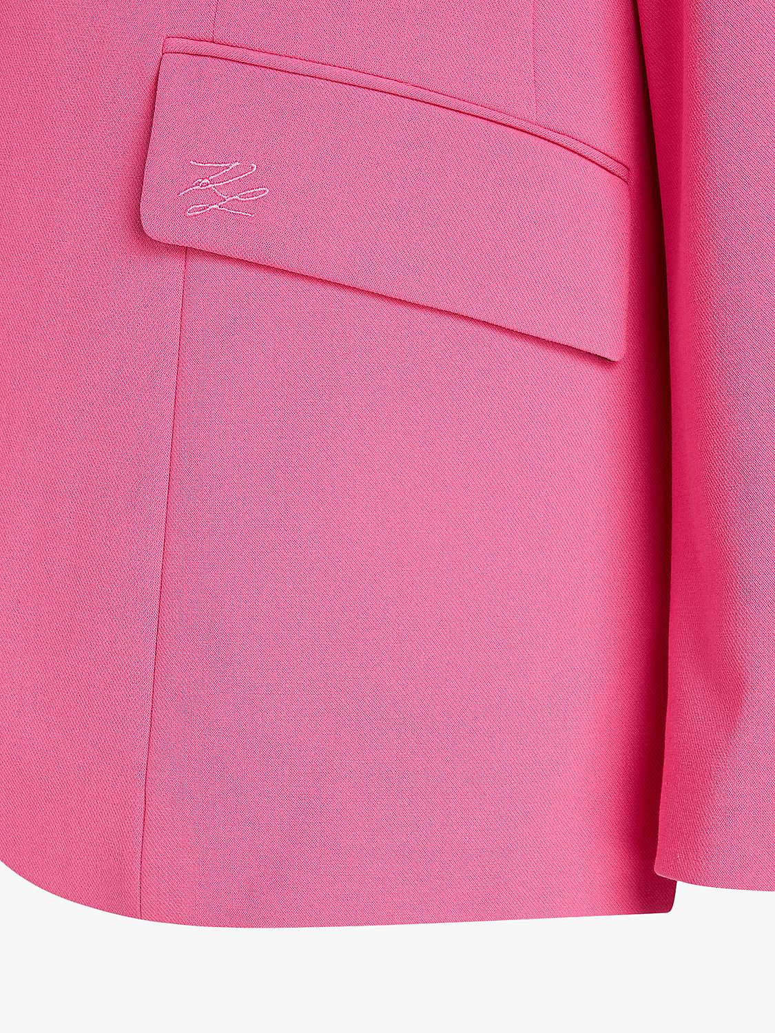 Buy KARL LAGERFELD Suit Blazer, Cabaret Pink Online at johnlewis.com