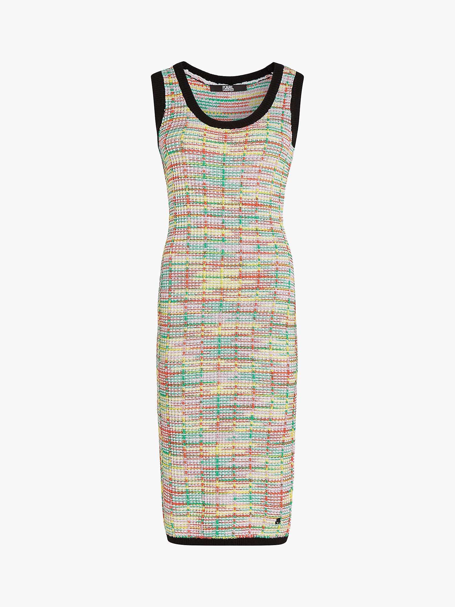 Buy KARL LAGERFELD Boucle Knitted Midi Dress, Multi Online at johnlewis.com