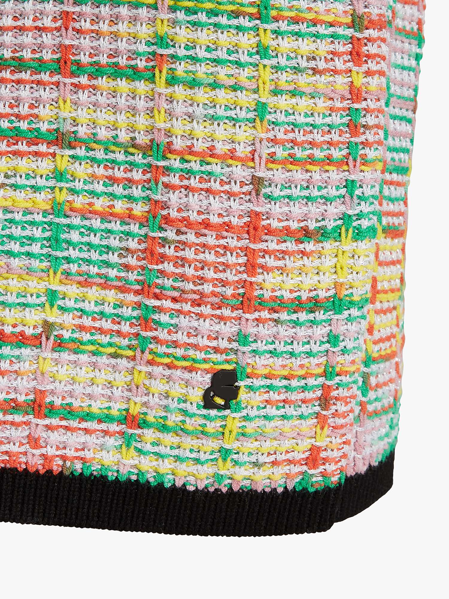 Buy KARL LAGERFELD Boucle Knitted Midi Dress, Multi Online at johnlewis.com