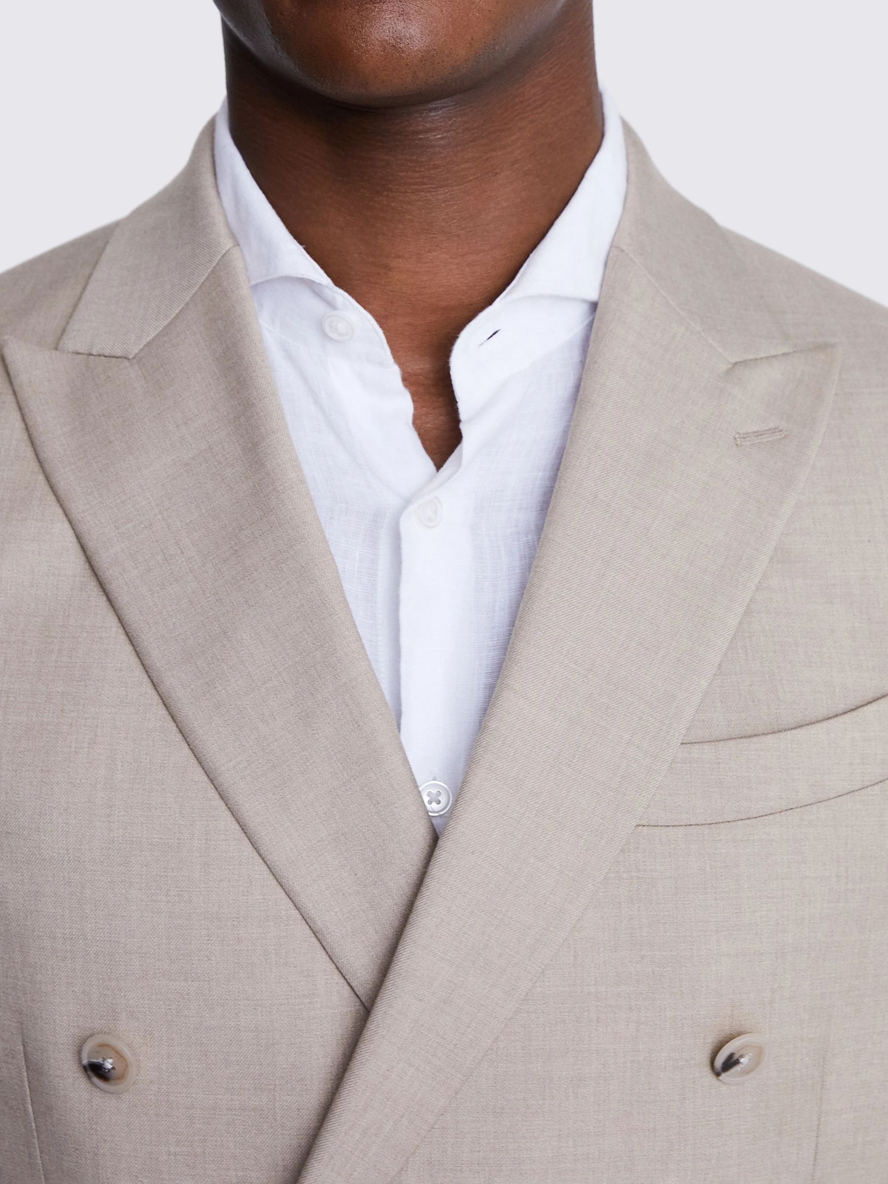 Buy Moss Recycled Tailored Fit Suit Jacket, Tan Online at johnlewis.com