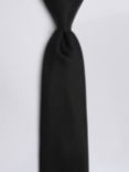 Moss Oxford Silk Tie, Black