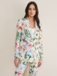 Phase Eight Ulrica Floral Blazer, Ivory/Multi