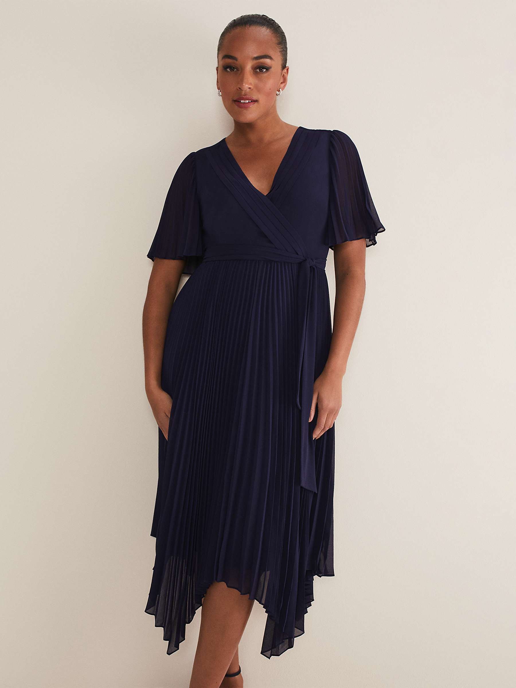 Buy Phase Eight Kendall Pleated Midi Dress Online at johnlewis.com