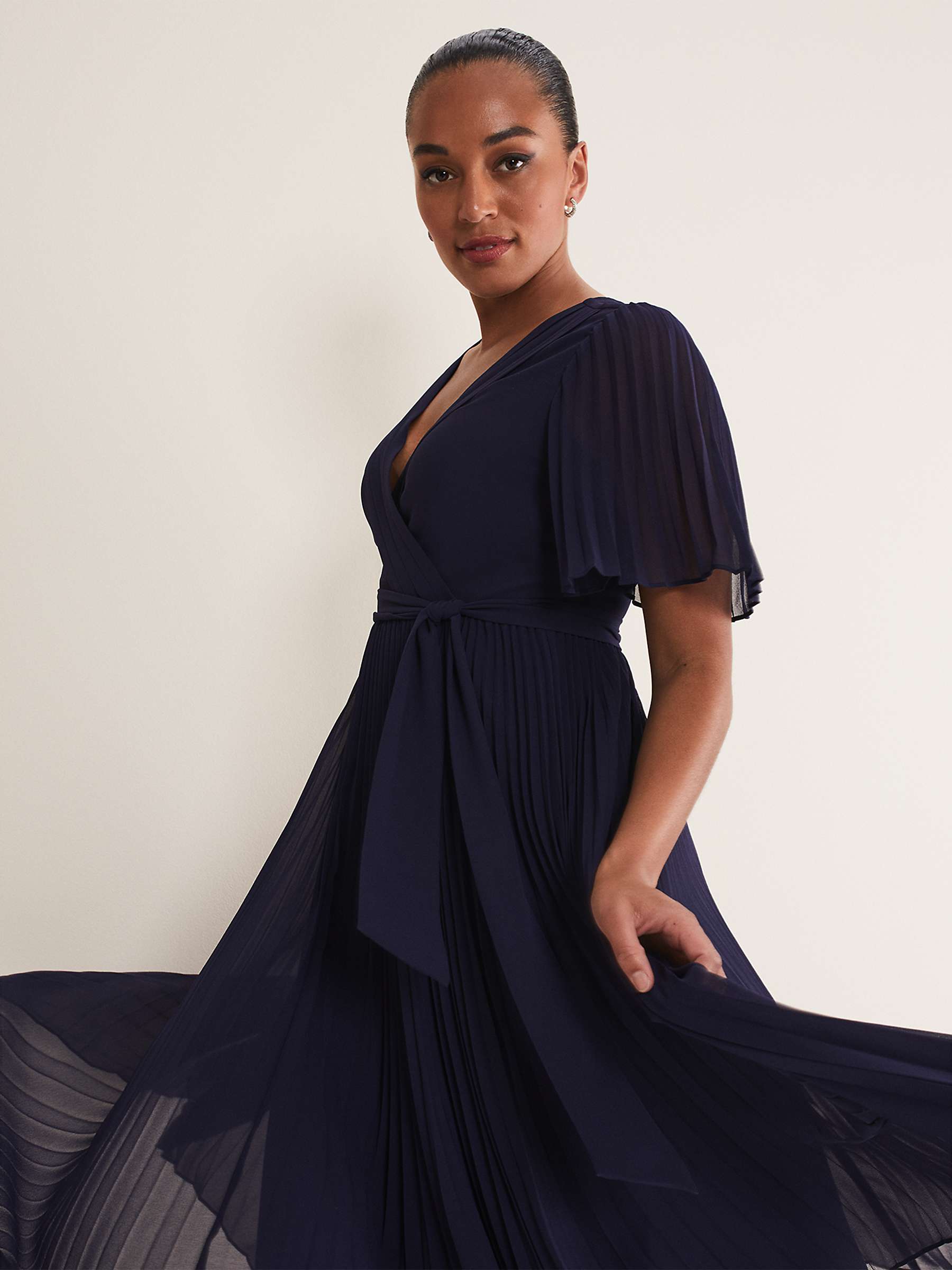 Buy Phase Eight Kendall Pleated Midi Dress Online at johnlewis.com