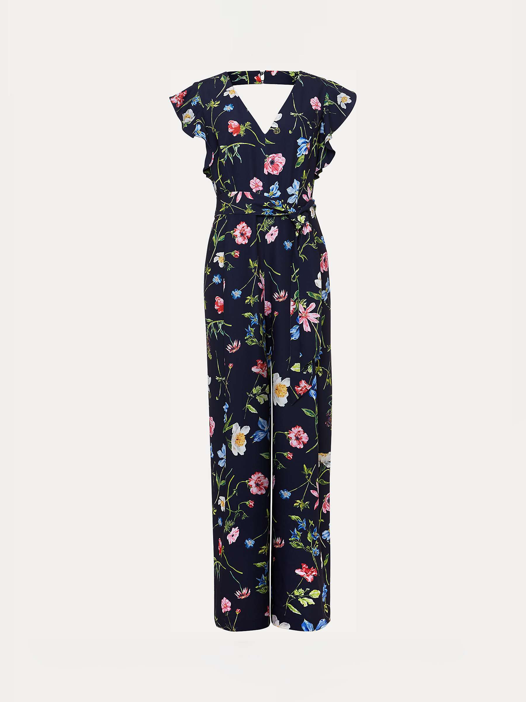 Buy Phase Eight Kallie V-Neck Floral Jumpsuit, Navy/Multi Online at johnlewis.com