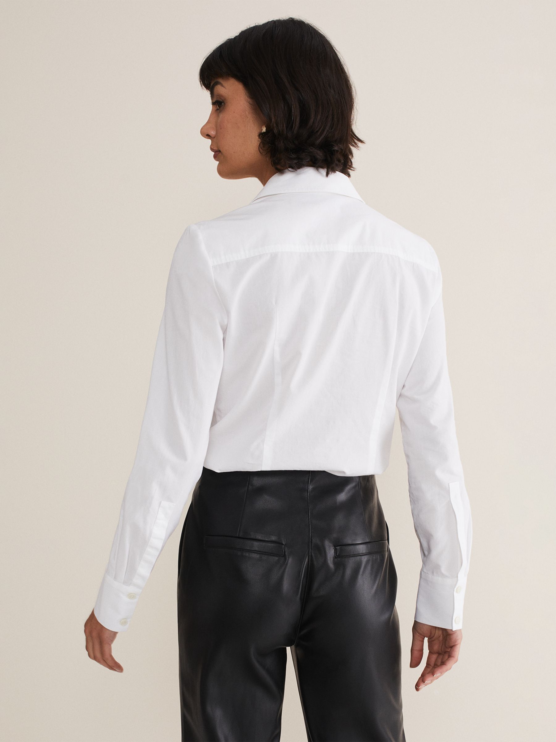 Buy Phase Eight The Fitted Shirt, White Online at johnlewis.com