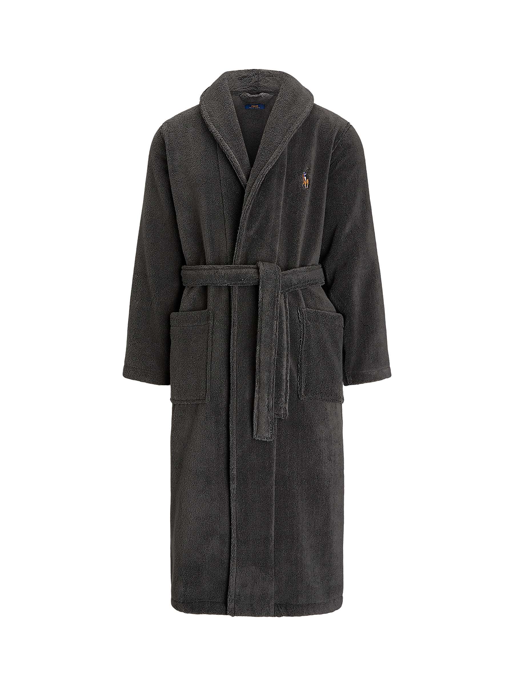 Buy Polo Ralph Lauren Shawl Collar Terry Bath Robe, Dark Slate Online at johnlewis.com