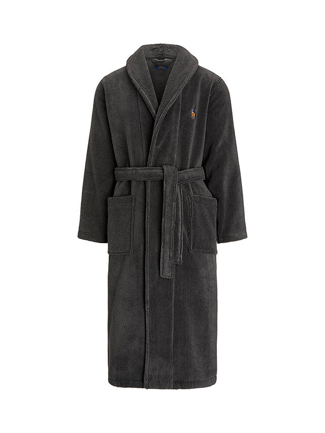 Polo Ralph Lauren Shawl Collar Terry Bath Robe, Dark Slate