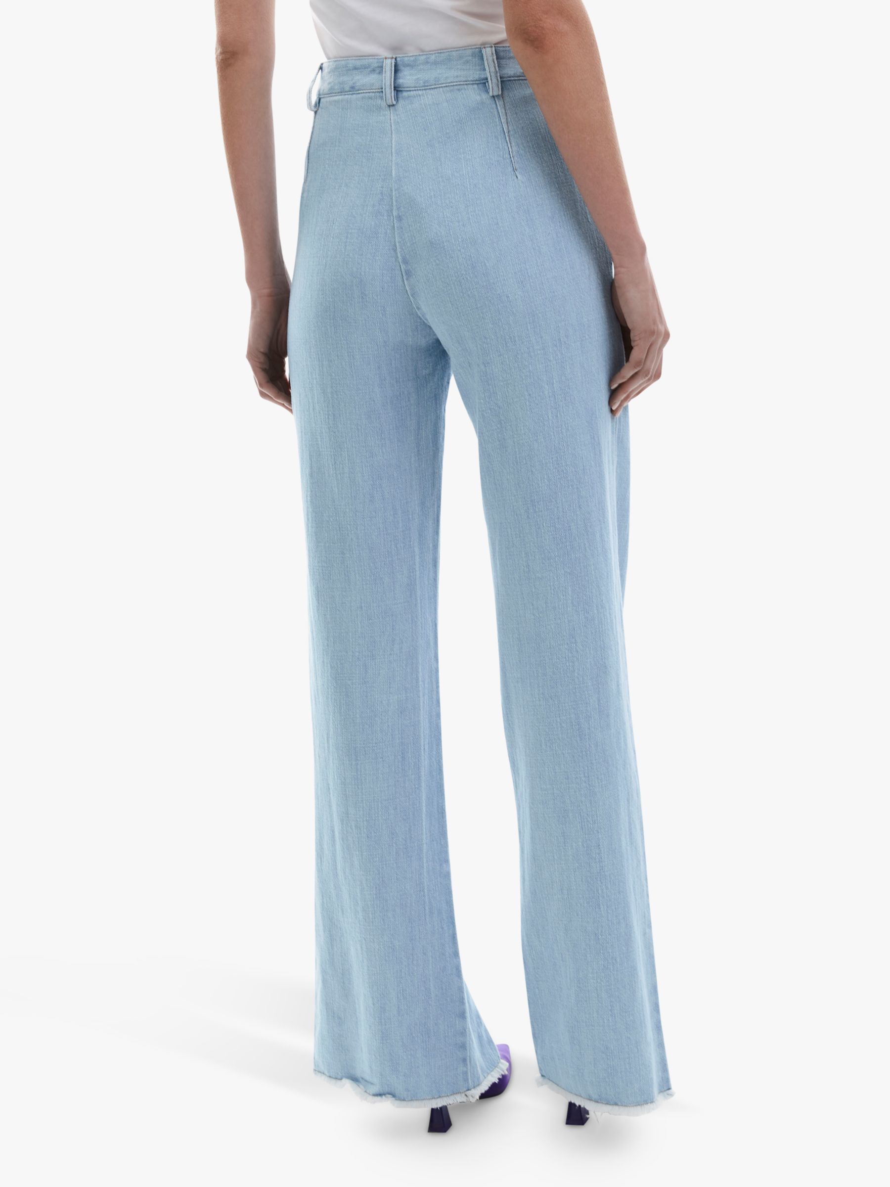 James Lakeland Front Split Denim Jeans, Denim, 8