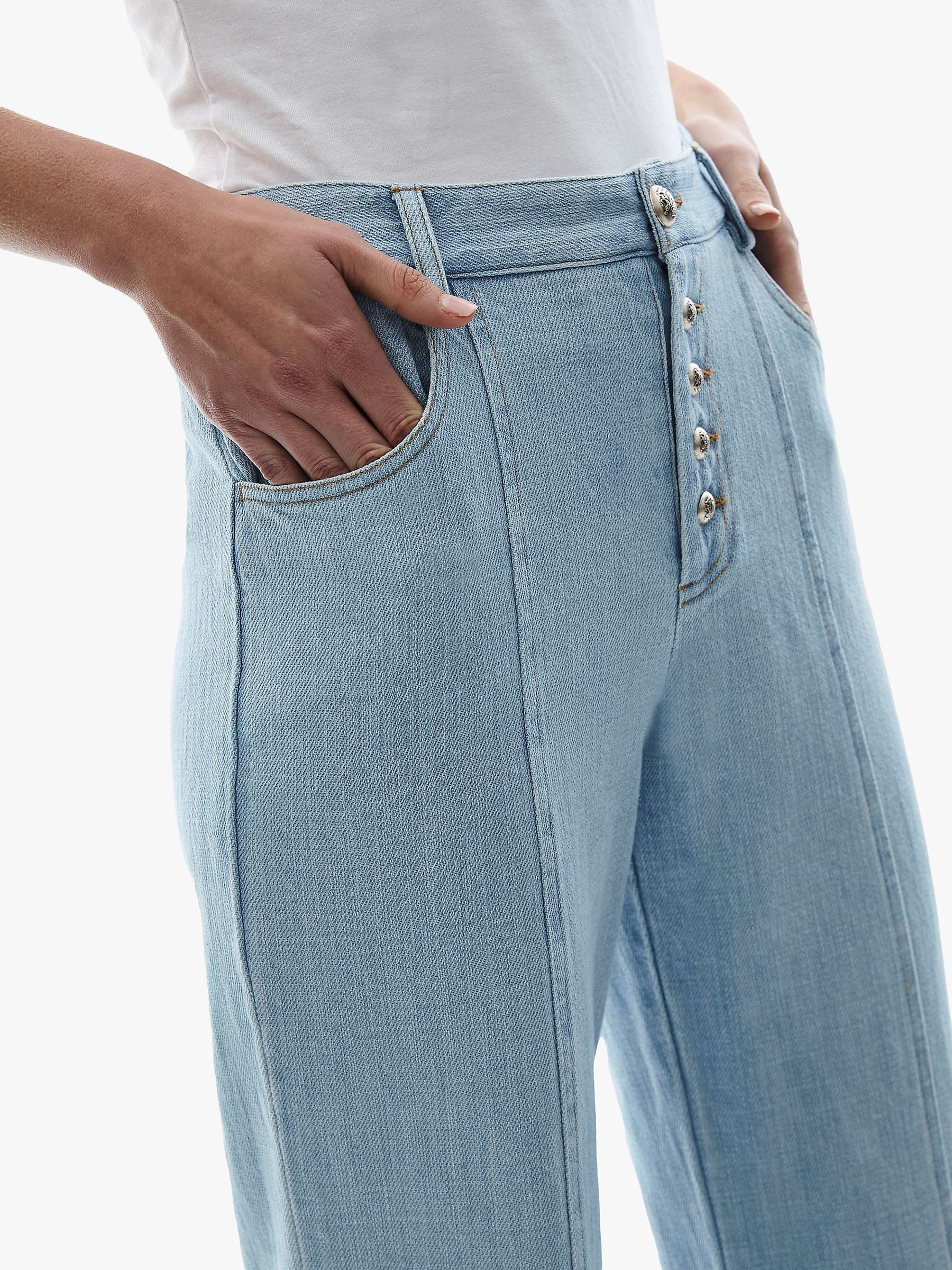 Buy James Lakeland Front Split Denim Jeans, Denim Online at johnlewis.com