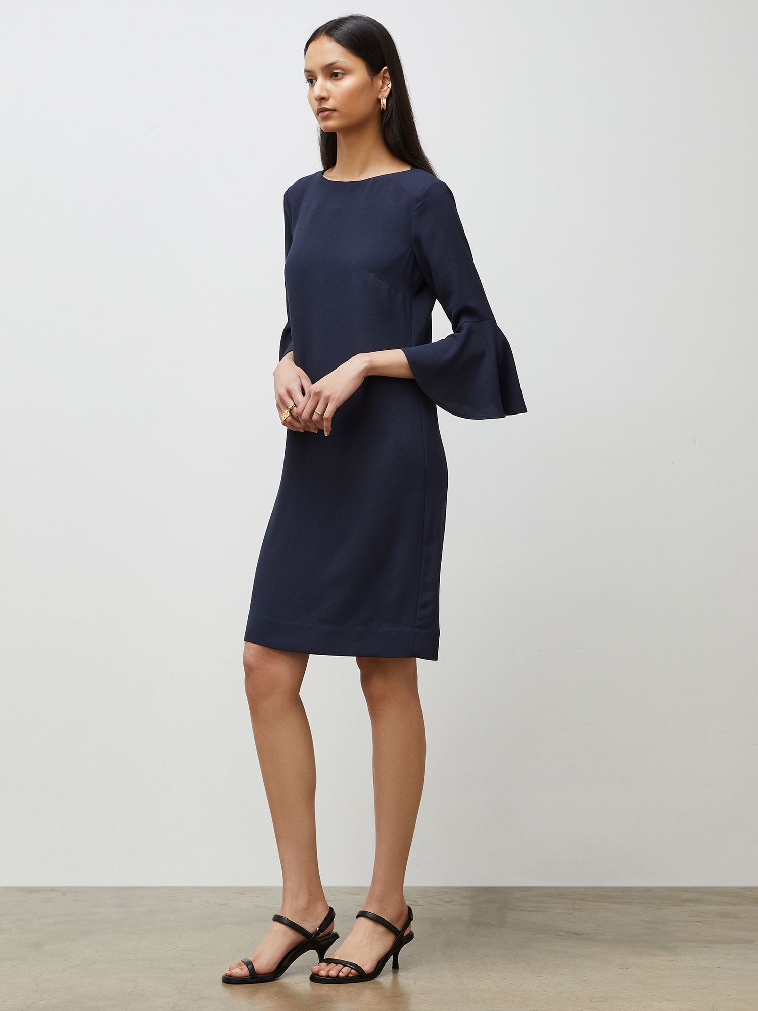 Navy Blue Funeral Dress