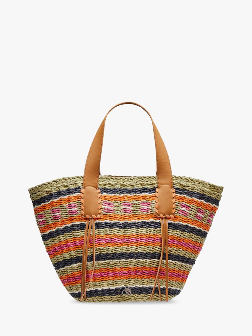 Scotch & Soda Straw Tote Bag, Cadmium at John Lewis & Partners