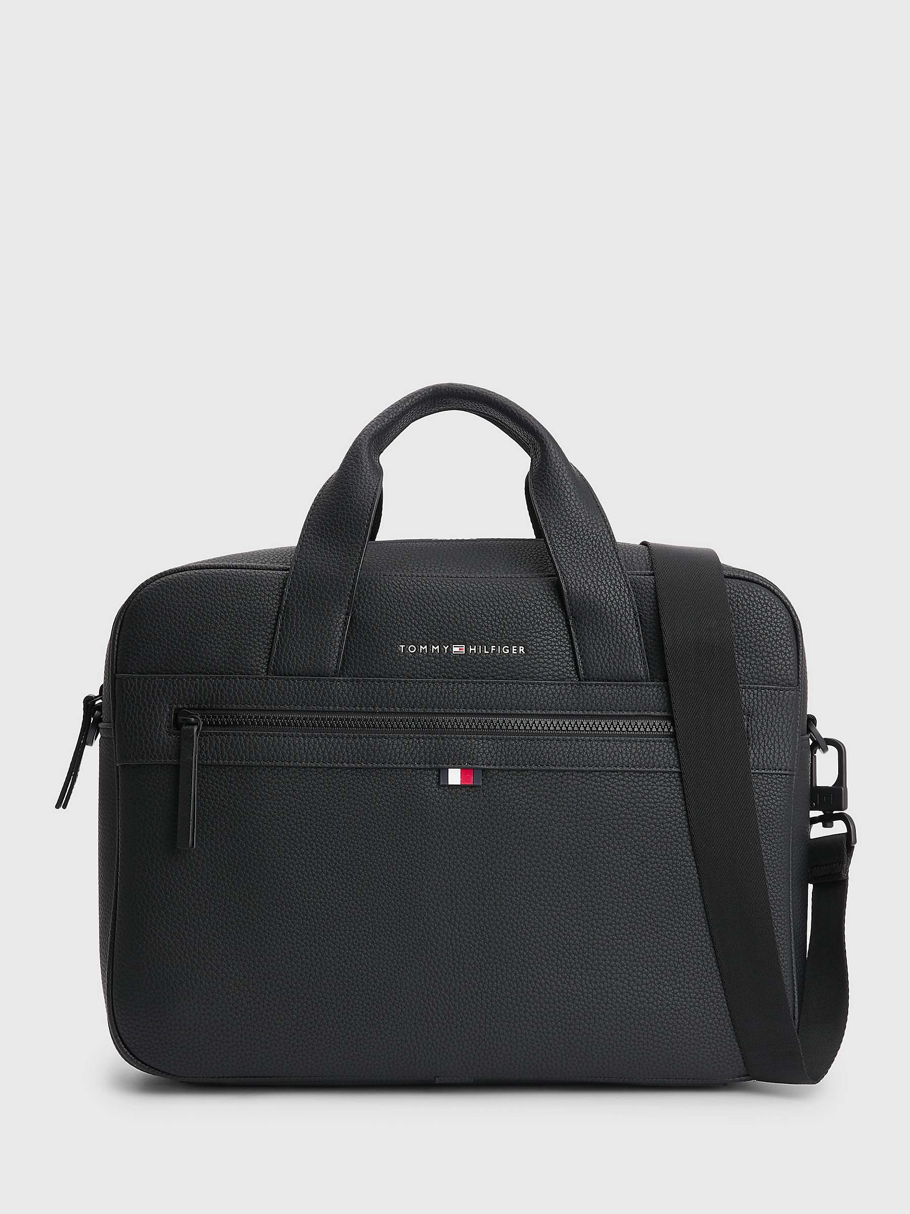 Buy Tommy Hilfiger Essential Computer Bag, Black Online at johnlewis.com