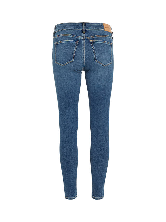 Calvin Klein Mid Rise Skinny Jeans, Denim Dark