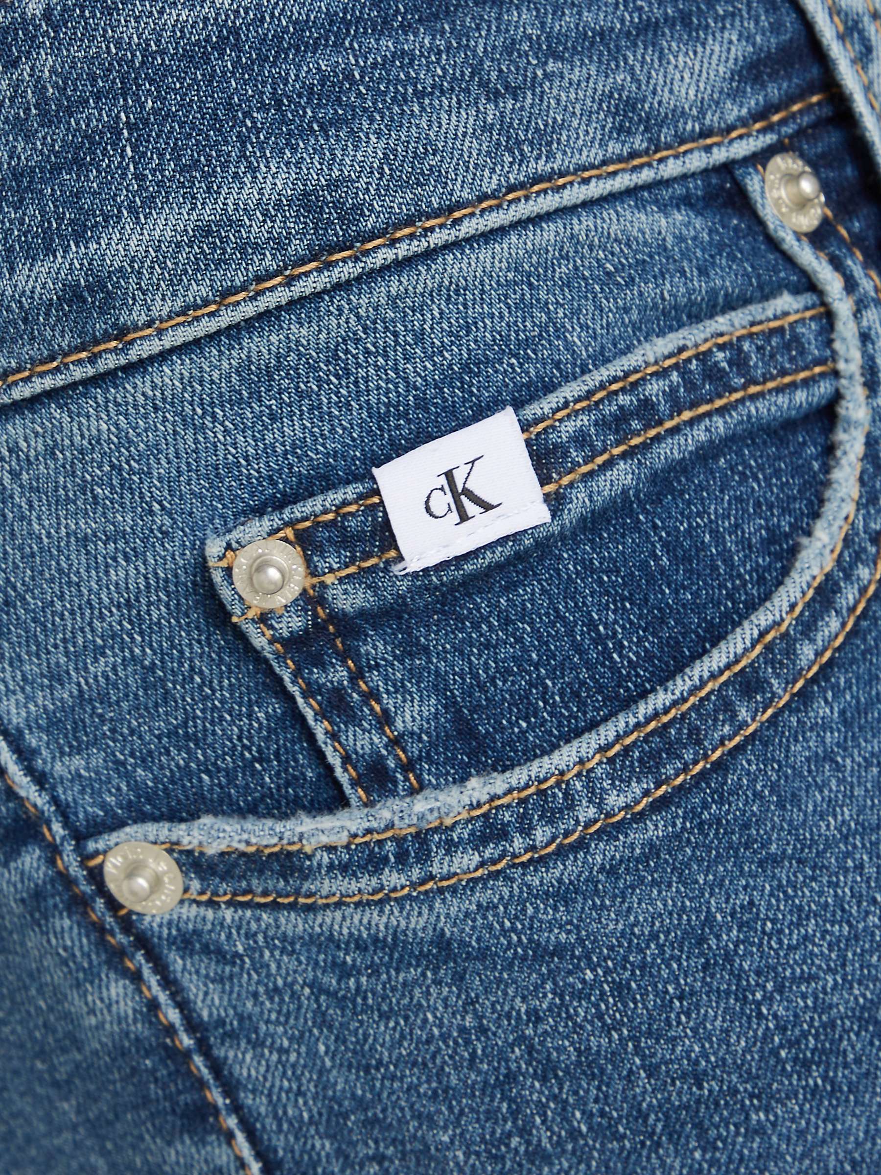 Buy Calvin Klein Mid Rise Skinny Jeans, Denim Dark Online at johnlewis.com