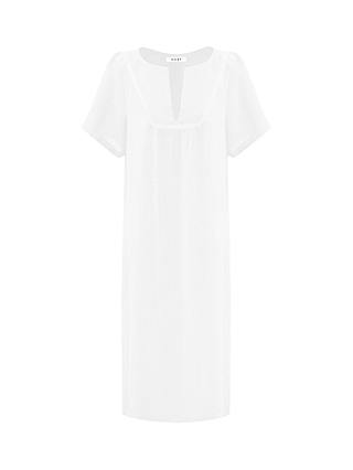 NRBY Verity Gauze Linen Midi Dress, White