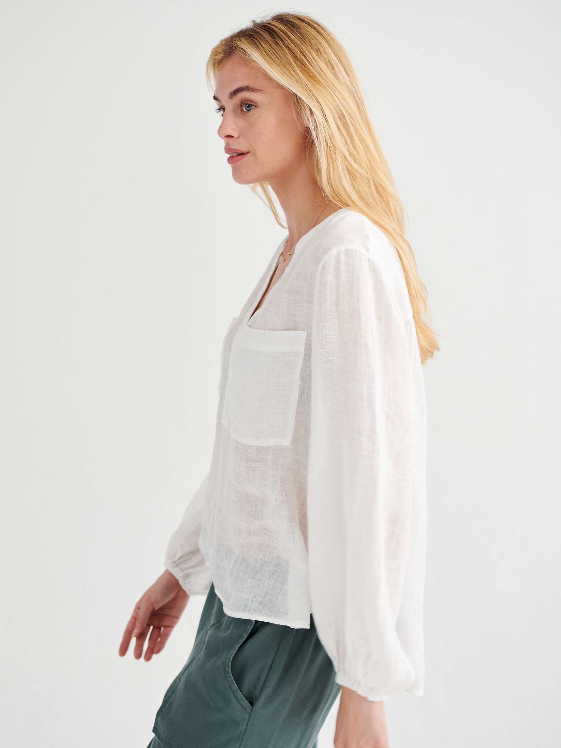 Buy NRBY Alice Gauze Linen Blouse Online at johnlewis.com